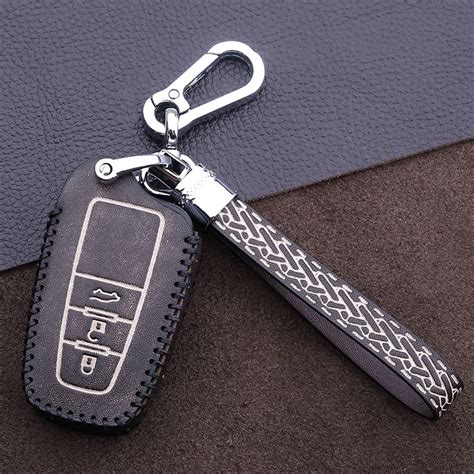 Funda De Cuero Genuino Para Llavero De Coche Toyota Accesorios Para