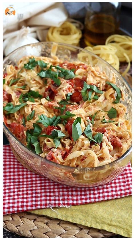 Tagliatelle Feta Tomates Cerises Baked Feta Pasta Recette Ptitchef