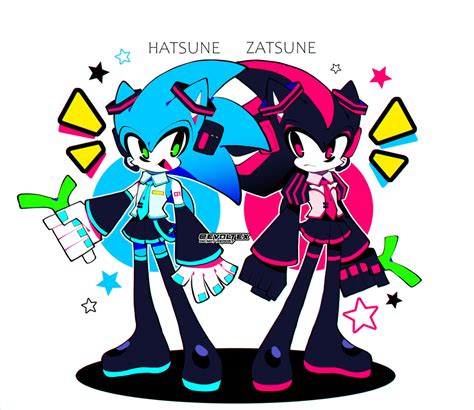 Hatsune Sonic And Zatsune Shadow By Ev0ltex On Deviantart