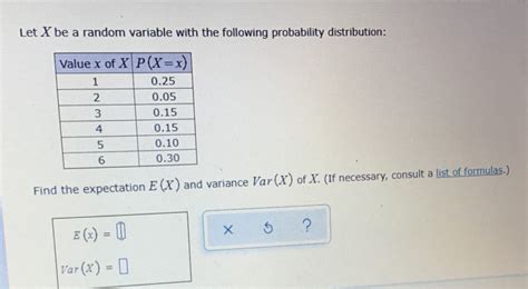 Solved Fill In The Px X Values To Give A Legitimate