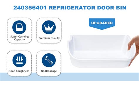 Amazon 2 Pack UPGRADED 240356401 Refrigerator Door Bin Replacement