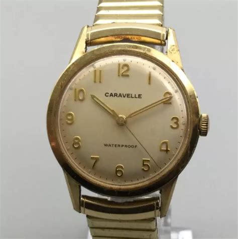 Orologio Vintage Bulova Caravelle Uomo Mm Tono Oro Carica Manuale