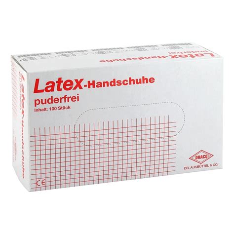 LATEXHANDSCHUHE Einmal puderfrei Gr M 100 Stück medpex