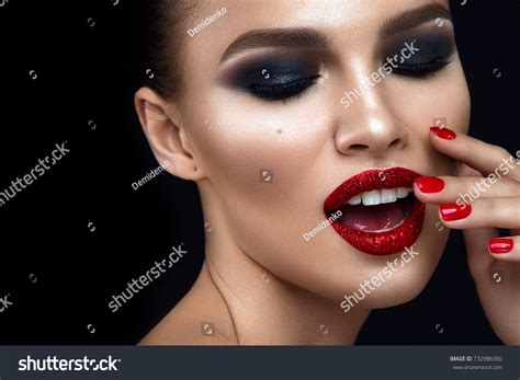 Colourful Lips And Eyes
