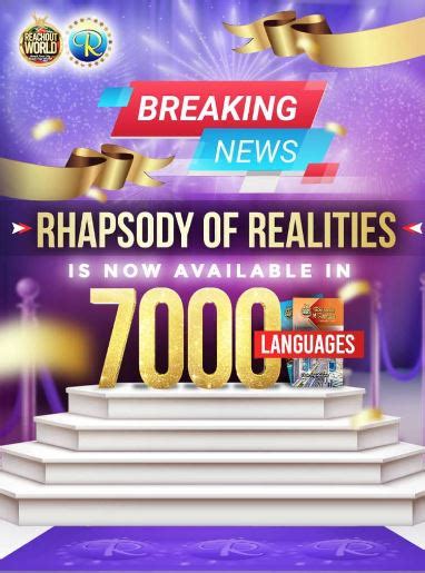 Rhapsody of Realities hits 7,000 languages, hosts #ReachOutWorldLive with Pastor Chris - Techuncode