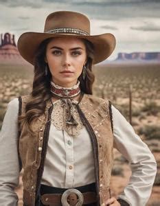 Wild West Woman Costume Face Swap Insert Your Face ID 917238