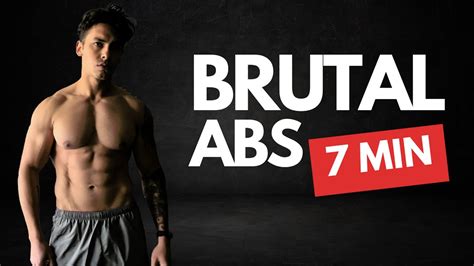 7 MIN BRUTAL AB WORKOUT I No Equipment YouTube