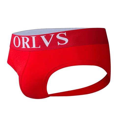ORLVS Brand Open Backless Crotch G Strings Men Underwear Sexy Gay Penis