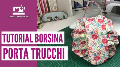 Come Cucire Una Borsina Portatrucchi YouTube