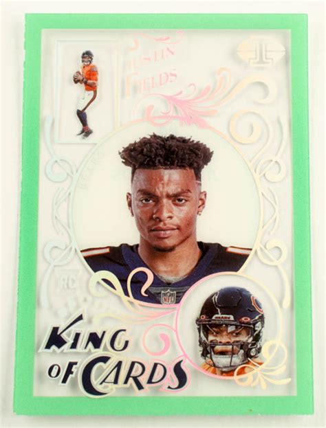 Justin Fields Panini Illusions King Of Cards Emerald Rc