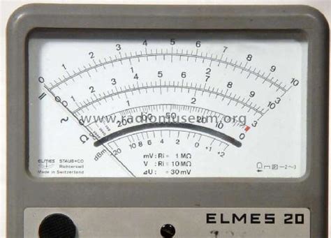 Elmes 20 Equipment Elmes Staub & Co. AG; Richterswil, build 1965 ...