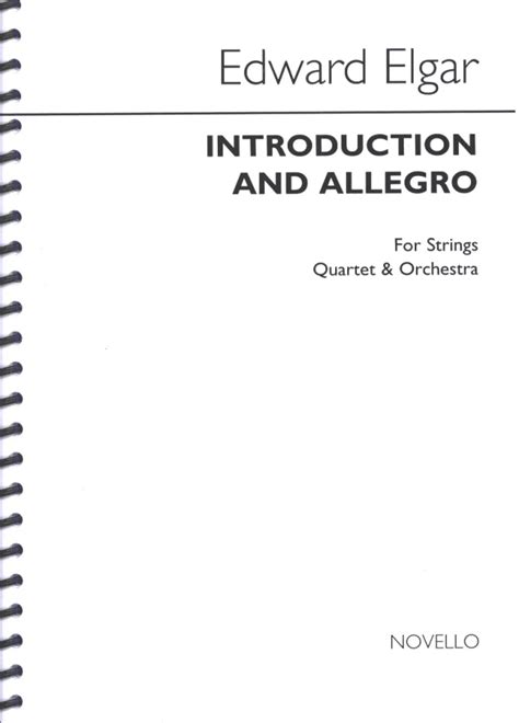 Introduction And Allegro Op Von Edward Elgar Im Stretta Noten