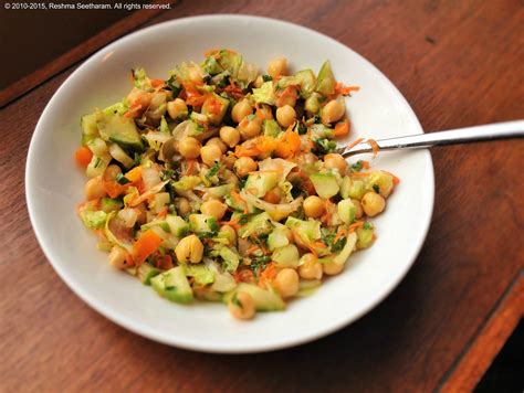 Channa Garbanzo Bean And Cucumber Salad