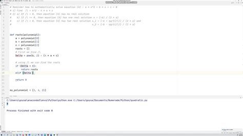 Solved In Python Write A Program That Solves For Roots Of Quadratic