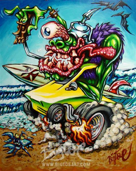 Surfite Summer By BigToeArt Rat Fink Rats Ed Roth Art