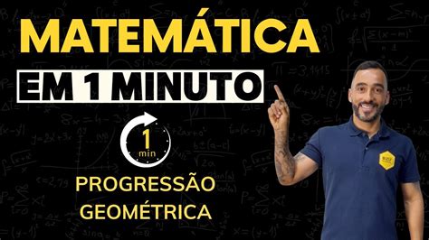 Matem Tica Somat Rio De Uma Progress O Geom Trica Pg Youtube