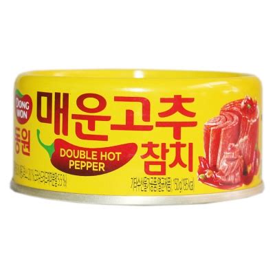 Dongwon Korean Canned Tuna Kimchi Tuna Light Standard Hot Pepper