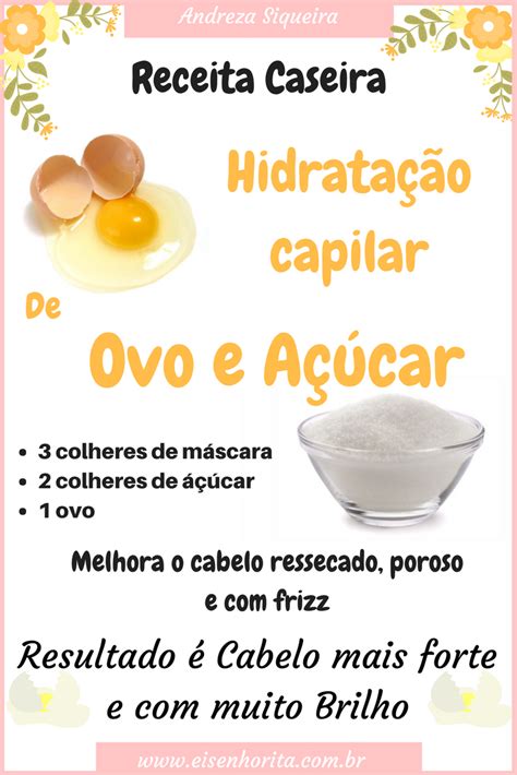 HIDRATAÇÃO DE OVO E AÇÚCAR FORTALECE E DAR BRILHO AO CABELO