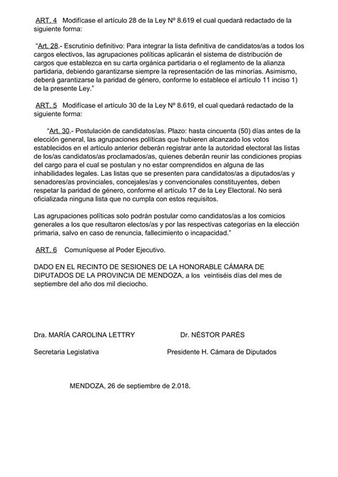 Ley Provincial De Paridad De G Nero Pdf Descarga Gratuita