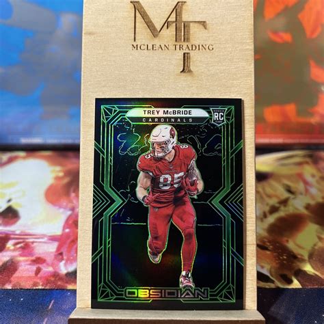 Panini Obsidian Rookies Electric Etch Green Trey Mcbride