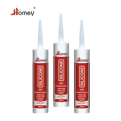 Homey Water Resistant General Purpose Black Silicone Sealant China