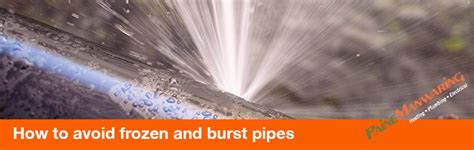 How To Avoid Frozen And Burst Pipes Paine Manwaring