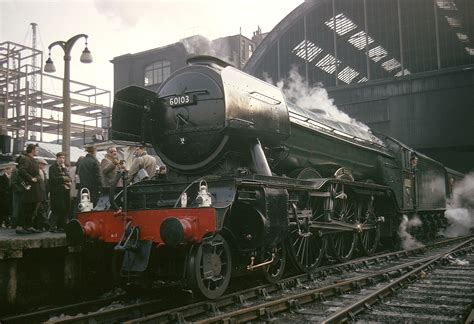 An A3 class 4-6-2 locomotive number 60103 Flying Scotsman at King's ...