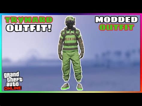 Easy Green Joggers Ripped Shirt Glitch Tryhard Modded Outfit Festive