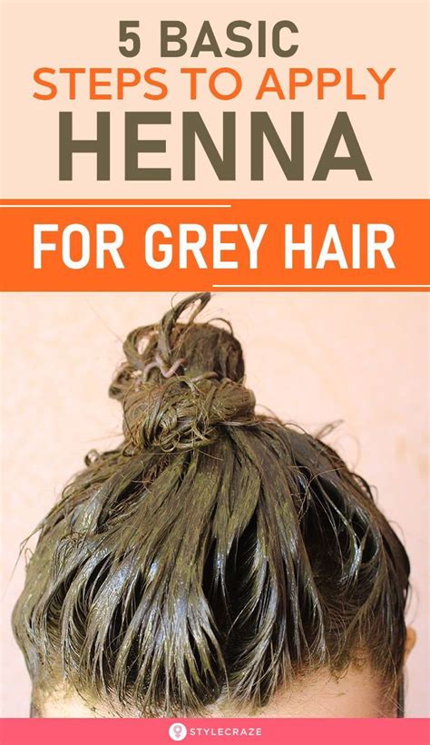 Basic Steps To Apply Henna For Grey Hair In Henna Hair Dyes