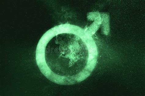 Male Sex Symbol Green Symbol Stock Image Image Of Starry Love