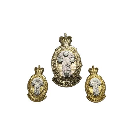 Royal Australian Army Pay Corps Hat And Collar Badge Set Qc A151