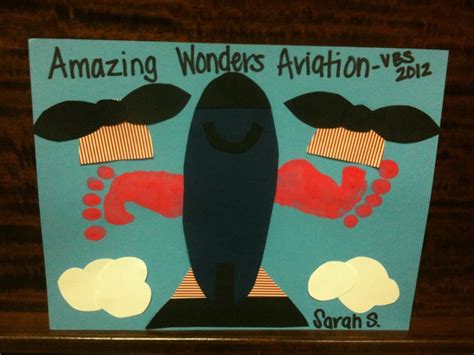 Airplane Craft For Amazing Wonders Aviation Vbs Preschoolers Will