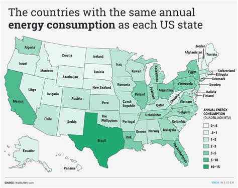 Techinsider N N This Map Shows How Much Energy Each Maps On The Web