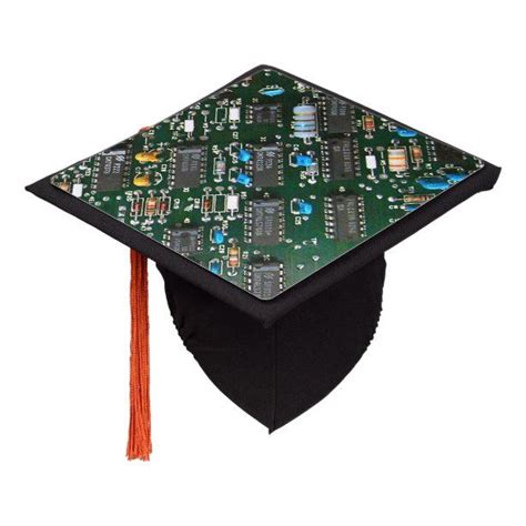 Computer Electronics Printed Circuit Board Image Graduation Cap Topper Zazzle Graduation Cap