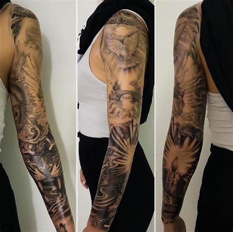 Sleeve Tattoo On Black Women