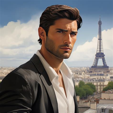 Premium AI Image The Charismatic Charm Of A Realistic Handsome Rugged