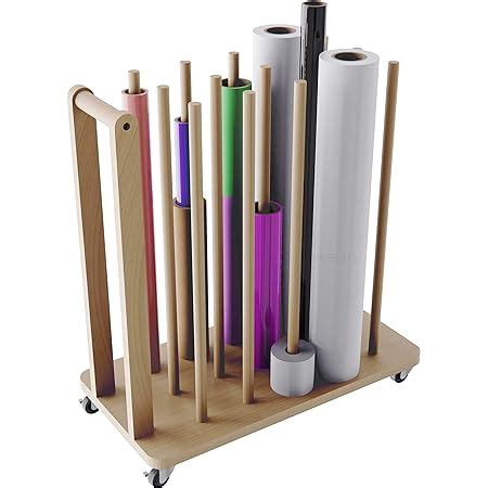 Amazon Vinyl Roll Wall Mount Storage Rack Rolls Office Products