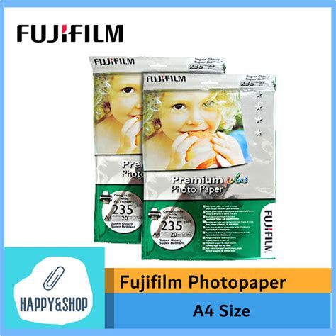 FujiFilm A4 Photo Paper Linen Satin Rough Satin RC Glossy Lazada PH