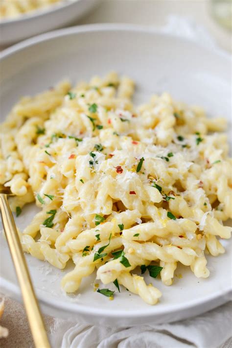 Creamy Lemon Parmesan Pasta Simply Scratch