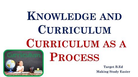 Curriculum As A Process Knowledge And Curriculum Youtube