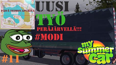 My summer car 11 Uusi työ Modattu rekka modi YouTube