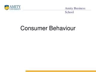 PPT Introduction To Consumer Behaviour PowerPoint Presentation Free