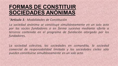 Sociedad Anonima Ppt Video Online Descargar