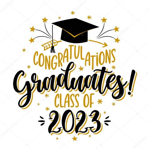 Congratulations Graduates Class Of Badge Design Template In