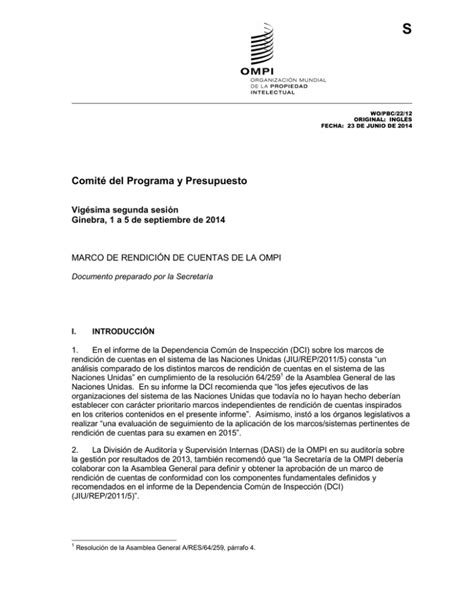 S Comit Del Programa Y Presupuesto Vig Sima Segunda Sesi N