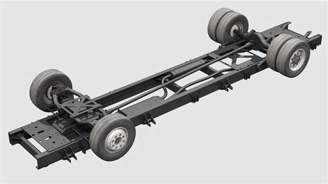 Truck Chassis 2x4 3d Model Cgtrader