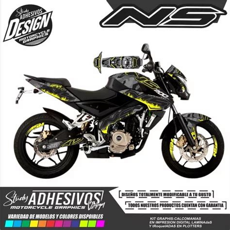 Calcomanias Pulsar Ns 200 Personalizadas Kit De Stickers