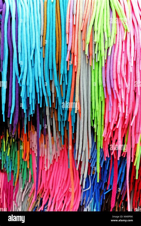 Different colored shoelaces hi-res stock photography and images - Alamy