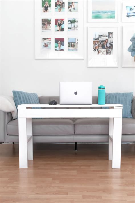 Diy Couch Desk Tutorial And Plans April Golightly