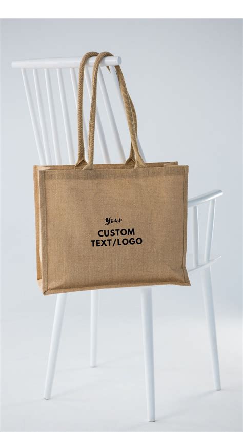 Jute Totecustom Printed Bag Eco Friendly Bag Shopping Tote Etsy Uk